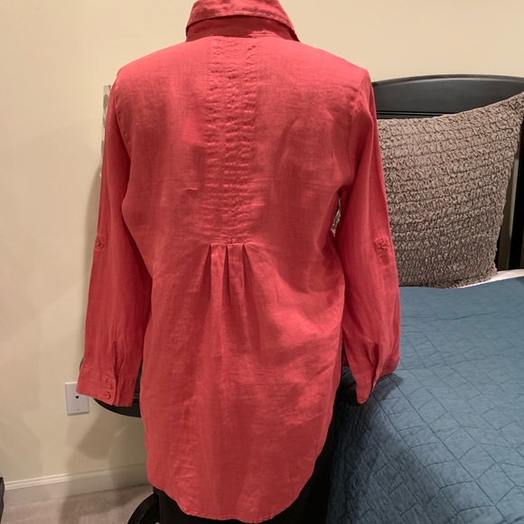 NWT Territory Ahead Rose Linen Tunic - Picture 3 of 6